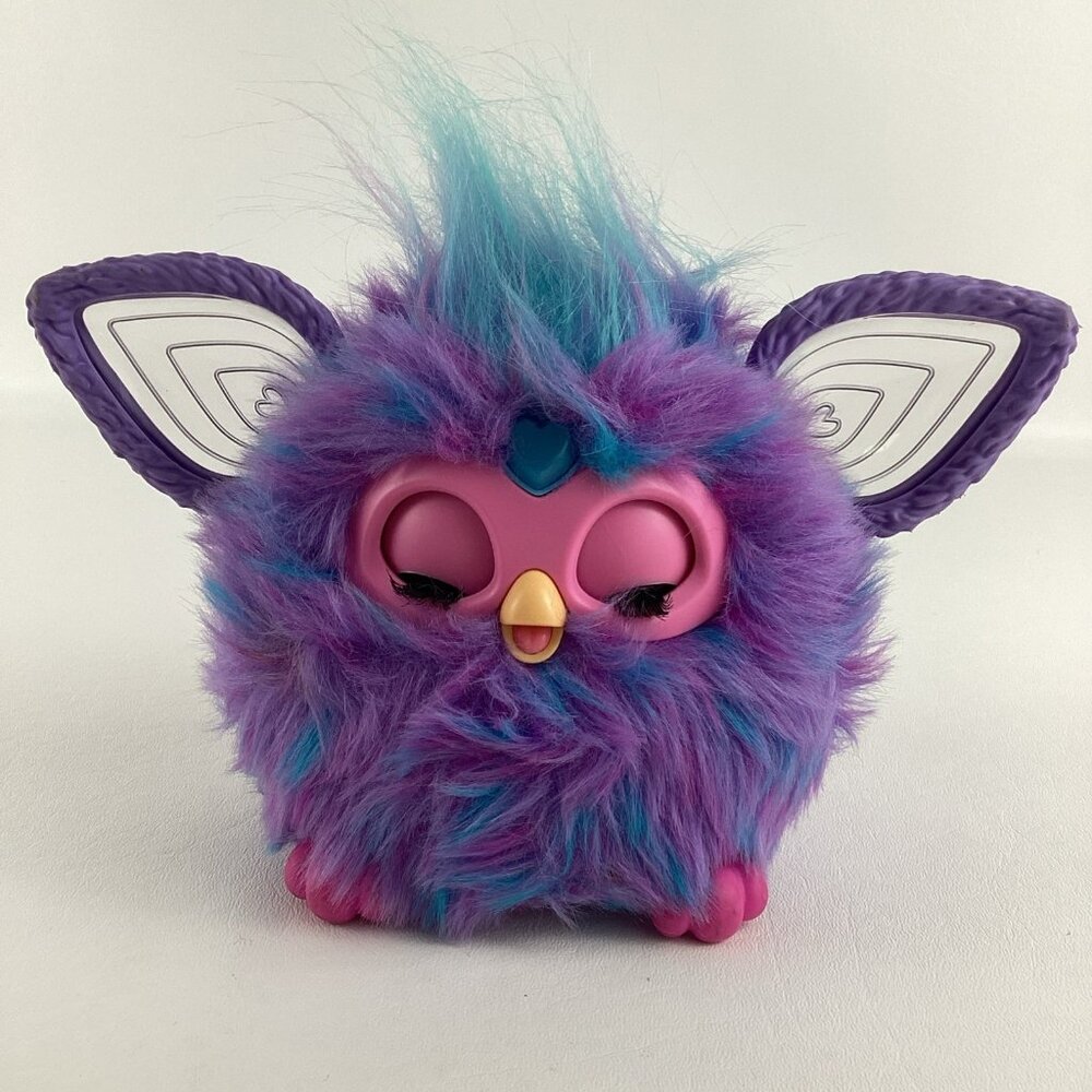 Furby Interactive Plush Pal Moves Talks Sings Jokes Light Up Purple 2023 Hasbro